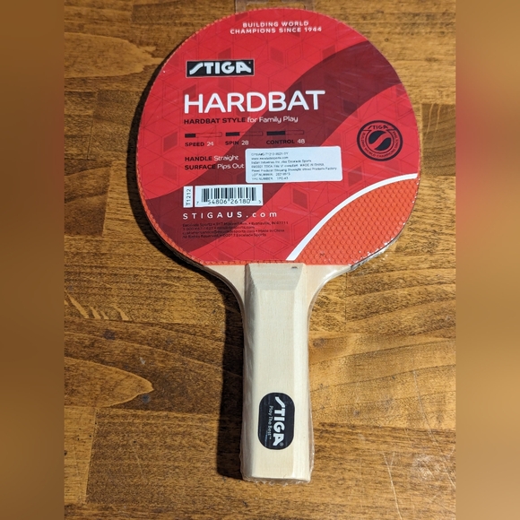 Stiga Hardbat Ping Pong Paddles 4 Pack. New. Sealed. - Picture 3 of 4